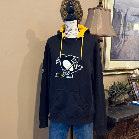 NHL Fanatics Pittsburgh Penguins Hockey Sweatshirt Hoodie Pullover unisex Med - Picture 3 of 13